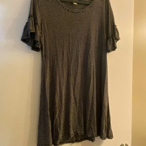Mission Supply Co Branded Black and White Stripped Dress